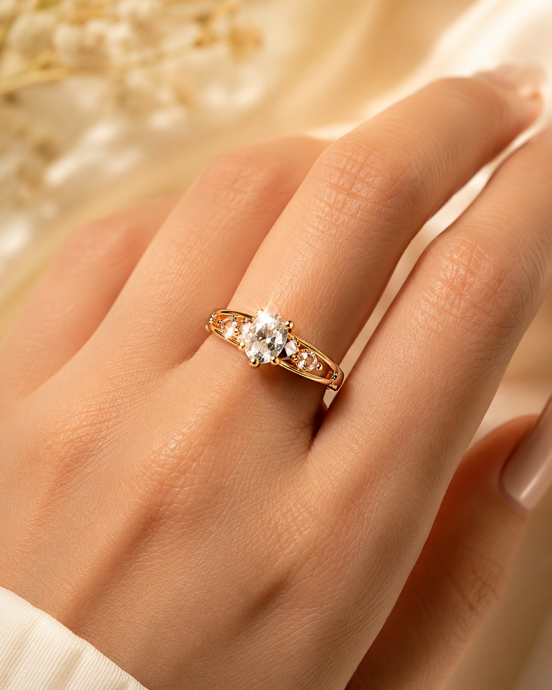 Elegant Sparkle Statement Ring
