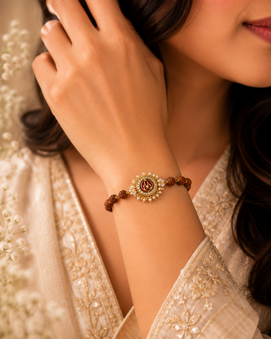 Om Blessing Rakhi Set