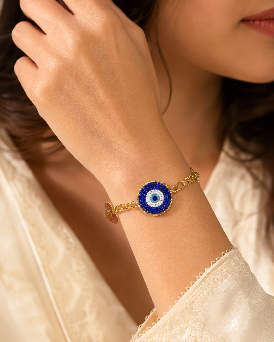 Blue Evil Eye Rakhi