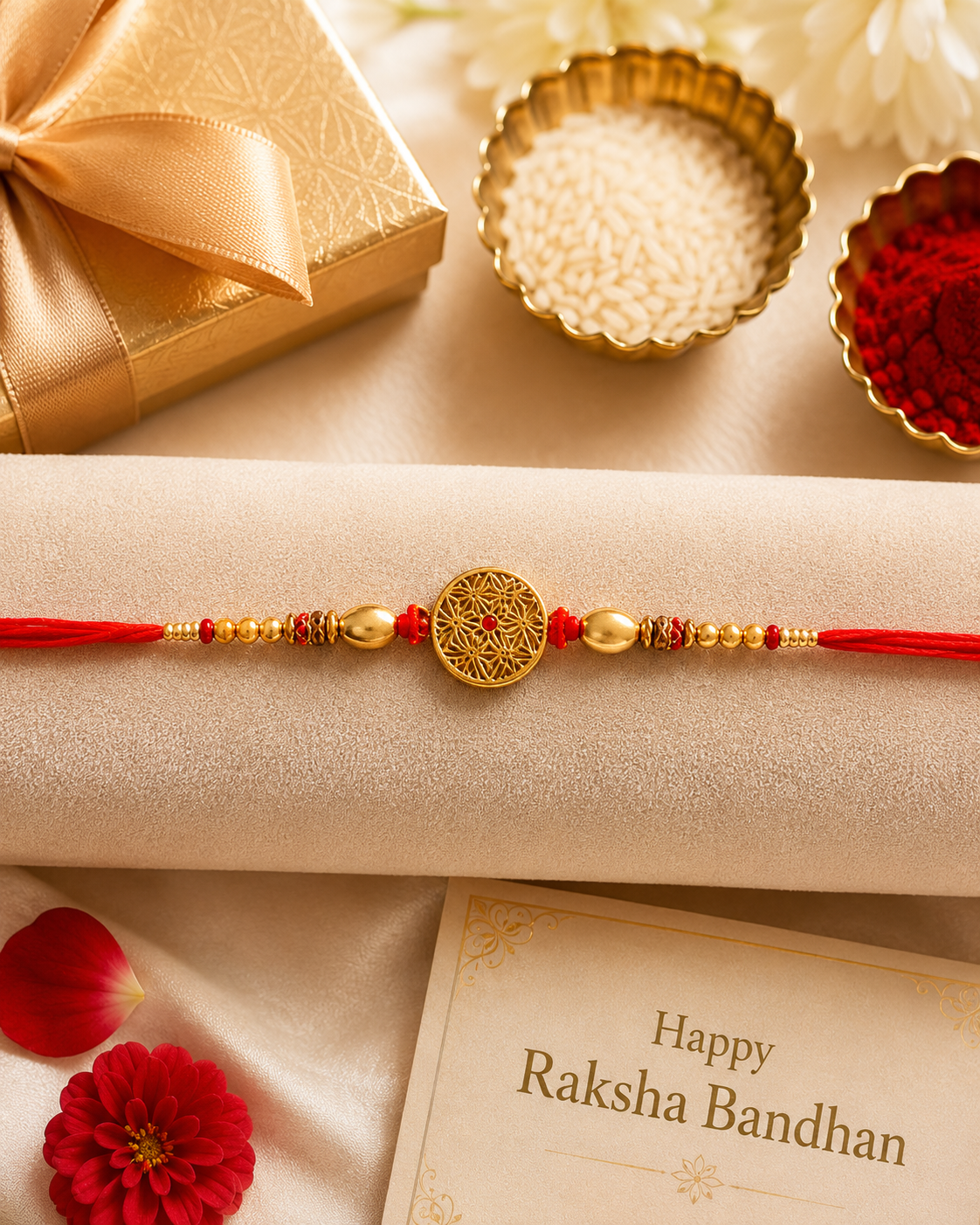 Golden Mandala Rakhi