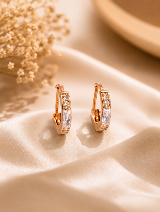 Crystal Hoop Earrings