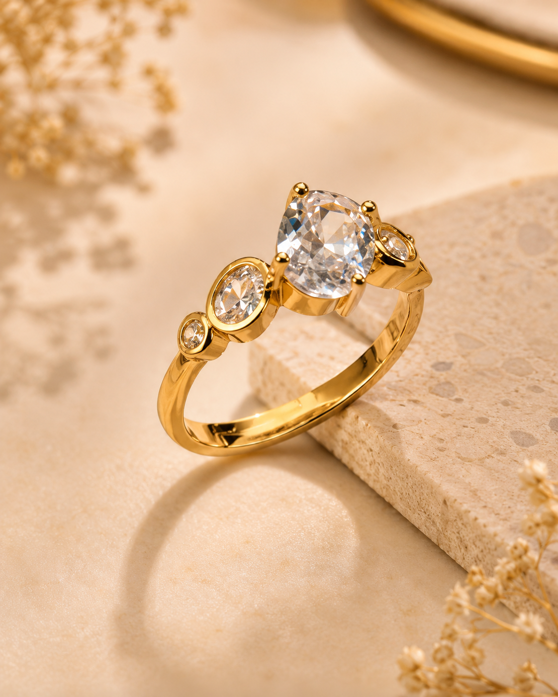 Celestial Solitaire Ring